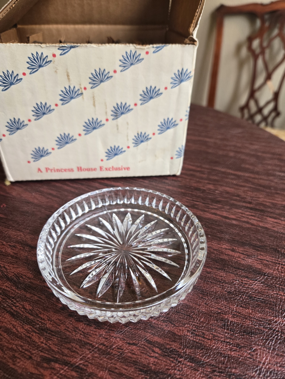 Princess House 'Highlights' Lead Crystal Coaster Set